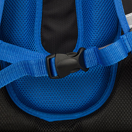 Ранец Комус Класс (№1 School) Basic Robot Паттерн анатомический черный фигурные резиновые нашивки с двумя отделениями