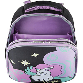 Ранец №1 School Basic Magic черный с двумя отделениями