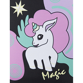 Ранец №1 School Basic Magic черный с двумя отделениями