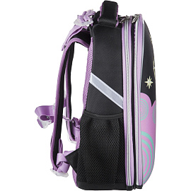 Ранец №1 School Basic Magic черный с двумя отделениями