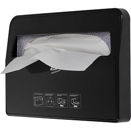 Диспенсер для покрытий на унитаз Luscan Professional Etalon пластиковый черный