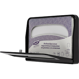 Диспенсер для покрытий на унитаз Luscan Professional Etalon пластиковый черный