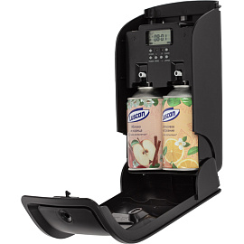 Освежитель воздуха автоматический (диспенсер) Luscan Professional Etalon чёрный 250 мл (двойной)