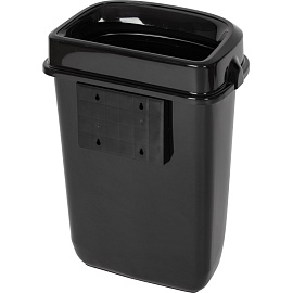 Контейнер для мусора подвесной Luscan Professional 32 л пластик чёрный (57x41.39x28 см) фото Контейнер для мусора подвесной Luscan Professional 32 л пластик чёрный (57x41.39x28 см)