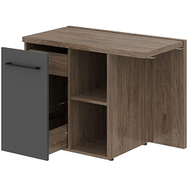 Тумба приставная Morris Trend MCRT1055L (антрацит/кария пальмира, 1000х550х750 мм, 2 ящика)