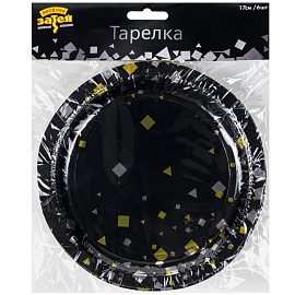 Набор тарелок одноразовых Веселая Затея Конфетти Party 17 см (6 штук в упаковке) фото Набор тарелок одноразовых Веселая Затея Конфетти Party 17 см (6 штук в упаковке)