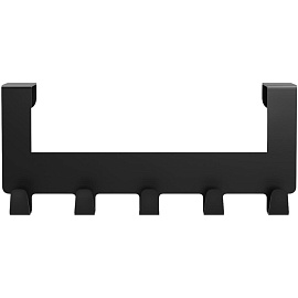 Вешалка настенная Эльда-9 (черный, 290х75х127 мм, 5 крючков)