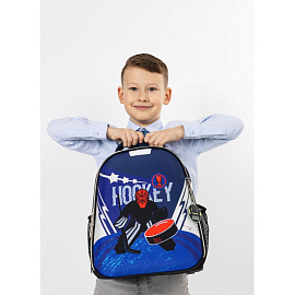 Ранец Комус Класс (№1 School) Light Hockey черный с двумя отделениями