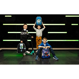 Ранец Комус Класс (№1 School) Light Hockey черный с двумя отделениями