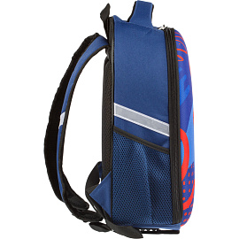 Ранец Комус Класс (№1 School) Light Moto freestyle синий с одним отделением