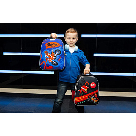 Ранец Комус Класс (№1 School) Light Moto freestyle синий с одним отделением