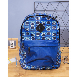 Рюкзак Комус Класс Shape Robot Hello синий