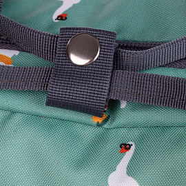 Рюкзак Комус Класс (№1 School) Квадро Гуси 17 л зелёный