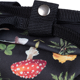 Рюкзак Комус Класс (№1 School) Квадро Грибы 17 л чёрный