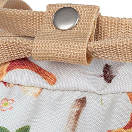 Рюкзак Комус Класс (№1 School) Квадро Грибы 17 л белый