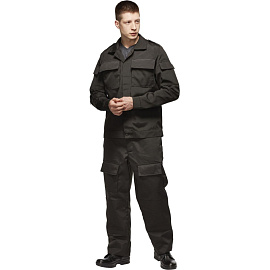 Костюм охранника мужской ло32-КБР черный (размер 44-46, рост 170-176)