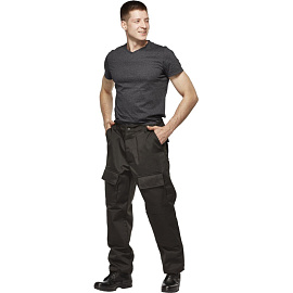 Костюм охранника мужской ло32-КБР черный (размер 44-46, рост 170-176)