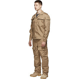 Костюм охранника мужской ло32-КБР бежевый (размер 56-58, рост 182-188)