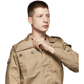 Костюм охранника мужской ло32-КБР бежевый (размер 56-58, рост 182-188)