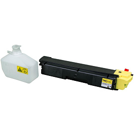 Картридж лазерный Sakura TK-580Y SATK580Y/1T02KTANL0 для Kyocera желтый совместимый