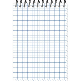 Блокнот Attache Цветы А6 40 листов в клетку на спирали (102х146 мм)