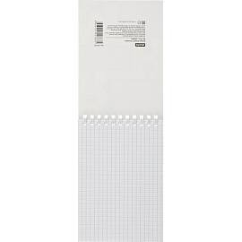 Блокнот Attache Concept А6 50 листов черный в клетку на спирали (146x102 мм)