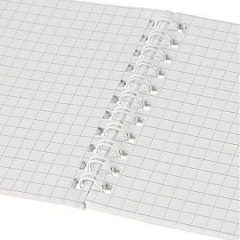 Блокнот Attache Concept А6 50 листов черный в клетку на спирали (146x102 мм)