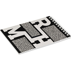 Блокнот Attache Concept А6 50 листов черный в клетку на спирали (146x102 мм)