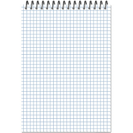 Блокнот Attache Concept А5 50 листов черный в клетку на спирали (146x204 мм)