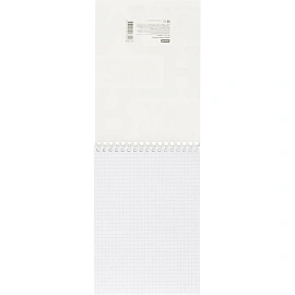 Блокнот Attache Concept А5 50 листов черный в клетку на спирали (146x204 мм)