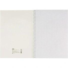 Бизнес-тетрадь Attache Граффити А4 80 листов бежевая в клетку на спирали