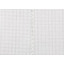 Бизнес-тетрадь Attache Граффити А4 80 листов бежевая в клетку на спирали