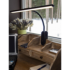 Светильник настольный Lucia L555 Flex Accu Clip черный