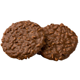 Печенье сдобное в глазури Деловой Стандарт Печенье и фундук в шоколаде 450 г