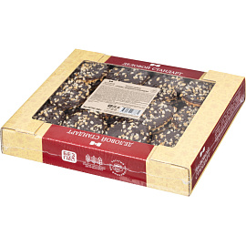 Печенье сдобное в глазури Деловой Стандарт с фундуком и шоколадом 340 г