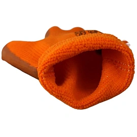 Перчатки рабочие утеплённые акриловые с латексным покрытием (10 класс вязки, универсальный размер)