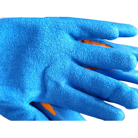 Перчатки рабочие утеплённые акриловые с латексным покрытием (10 класс вязки, универсальный размер)