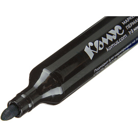 Маркер перманентный Комус синий (толщина линии 1-3 мм) круглый наконечник