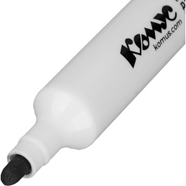 Маркер для белых досок Комус черный (толщина линии 1-3 мм) круглый наконечник