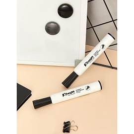 Маркер для белых досок Комус черный (толщина линии 1-3 мм) круглый наконечник