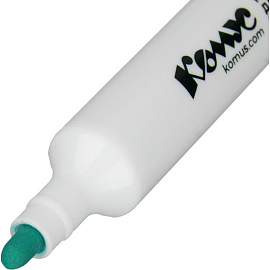 Маркер для белых досок Комус зеленый (толщина линии 1-3 мм) круглый наконечник