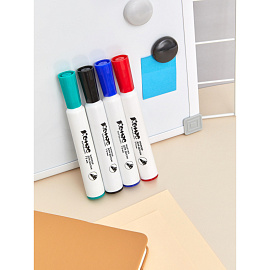 Маркер для белых досок Комус зеленый (толщина линии 1-3 мм) круглый наконечник