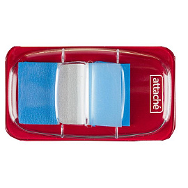 Клейкие закладки Attache пластиковые синие по 25 листов 25x45 мм