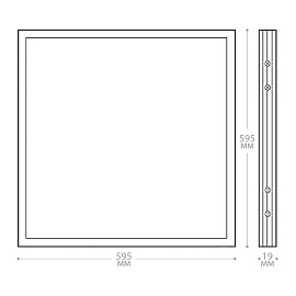 Светильник светодиодный Feron AL2115 36Вт 3100Лм 4000K IP40 потолочный встраиваемый призма (21084)