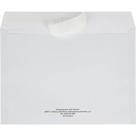 Конверт Attache Economy С4 90 г/кв.м Куда-Кому белый стрип (50 штук в упаковке)