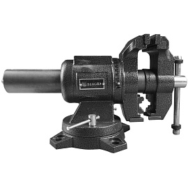 Тиски чугун.поворотные,трубный зажим,наковальня БАЛЬДР125мм,BERGER (BG1340)