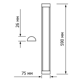 Светильник светодиодный TOPFORT СПО 18-600-6500 18Вт 1300Лм 6500К IP40 потолочный универсальный матовый