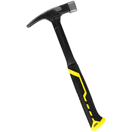 Молоток-гвоздодер цельнокованый 450 г, магнит,3х-комп.ручка, BERGER (BG1527)