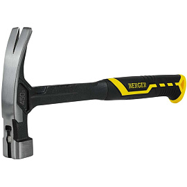 Молоток-гвоздодер цельнокованый 450 г, магнит,3х-комп.ручка, BERGER (BG1527)