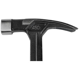 Молоток-гвоздодер цельнокованый 450 г, магнит,3х-комп.ручка, BERGER (BG1527)